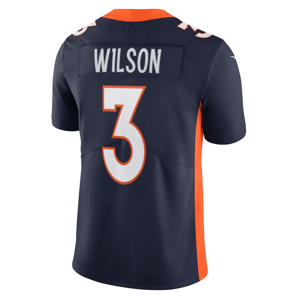 PETTCS D.Broncos #3 Russell Wilson Navy Alternate Vapor Limited Jersey