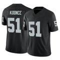 LV.Raiders #51 Malcolm Koonce Player Black Limited Vapor F.U.S.E. Home Game PETTCS Stitched Jerseys
