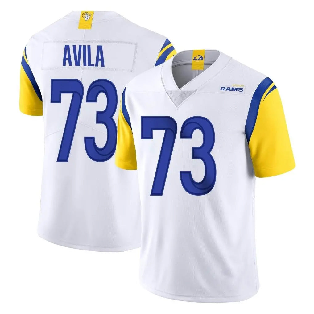 LA.Rams #73 Steve Avila Player White Limited Vapor Untouchable Home Game PETTCS Stitched Jerseys