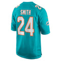 PETTCS M.Dolphins #24 Cam Smith Aqua Game Jersey