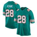 M.Dolphins #28 De'Von Achane Player Aqua Alternate Home Game PETTCS Stitched Jerseys