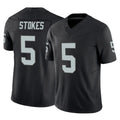 LV.Raiders #5 Eric Stokes Player Black Limited Vapor F.U.S.E. Home Game PETTCS Stitched Jerseys