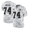 LV.Raiders #74 Kolton Miller Player Arctic Camo Salute To Service Limited Game PETTCS Stitched Jerseys