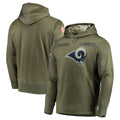 LA.Rams ## Rams Blank Player Olive Salute to Service Pullover Hoodies Home Game PETTCS Stitched Jerseys