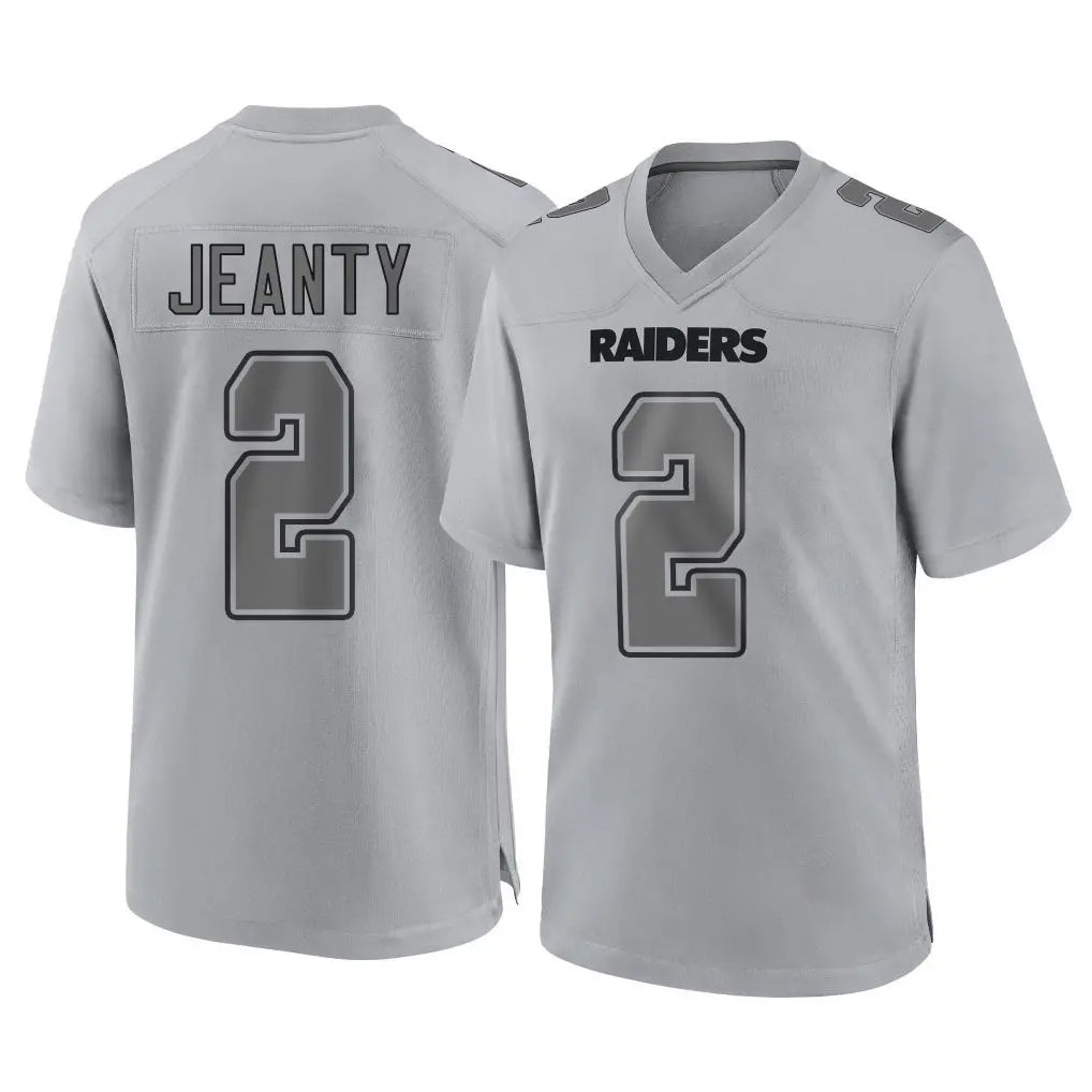 LV.Raiders #2 Ashton Jeanty Player Gray Atmosphere Fashion Limited Game PETTCS Stitched Jerseys