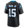 PETTCS C.Panthers #15 Jimmy Horn Jr Black Team Game Jersey