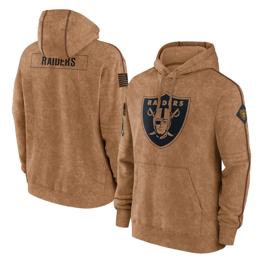LV.Raiders ## Raiders Blank Player Brown Salute to Service Hoodies Limited Game PETTCS Stitched Jerseys
