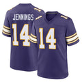 M.Vikings #14 Jauan Jennings Player Purple Classic Home Game PETTCS Stitched Jerseys