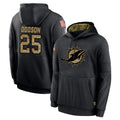 M.Dolphins #25 Tyrel Dodson Player Black Salute to Service Hoodies Limited Game PETTCS Stitched Jerseys