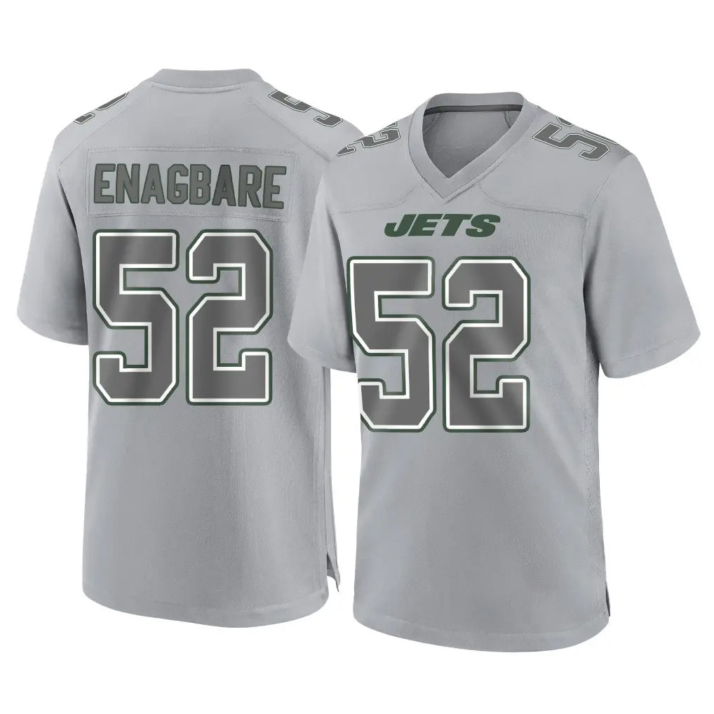 NY.Jets #52 Kingsley Enagbare Player Gray Limited Atmosphere Fashion Home Game PETTCS Stitched Jerseys