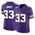 M.Vikings #33 Aaron Jones Sr. Player Purple Limited Vapor F.U.S.E. Home Game PETTCS Stitched Jerseys