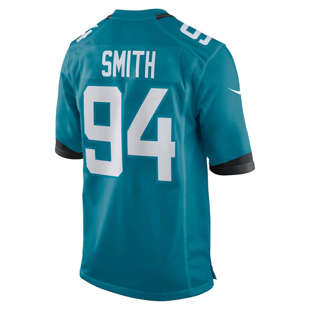 PETTCS J.Jaguars #94 Maason Smith Teal Team Game Jersey