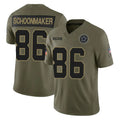 D.Cowboys #86 Luke Schoonmaker Player Olive 2025 Salute to Service Limited Home Game PETTCS Stitched Jerseys
