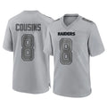 LV.Raiders #8 Kirk Cousins Player Gray Atmosphere Fashion Limited Game PETTCS Stitched Jerseys