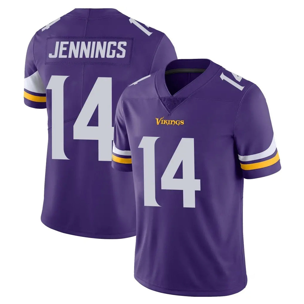 M.Vikings #14 Jauan Jennings Player Purple Limited Vapor Untouchable Home Game PETTCS Stitched Jerseys