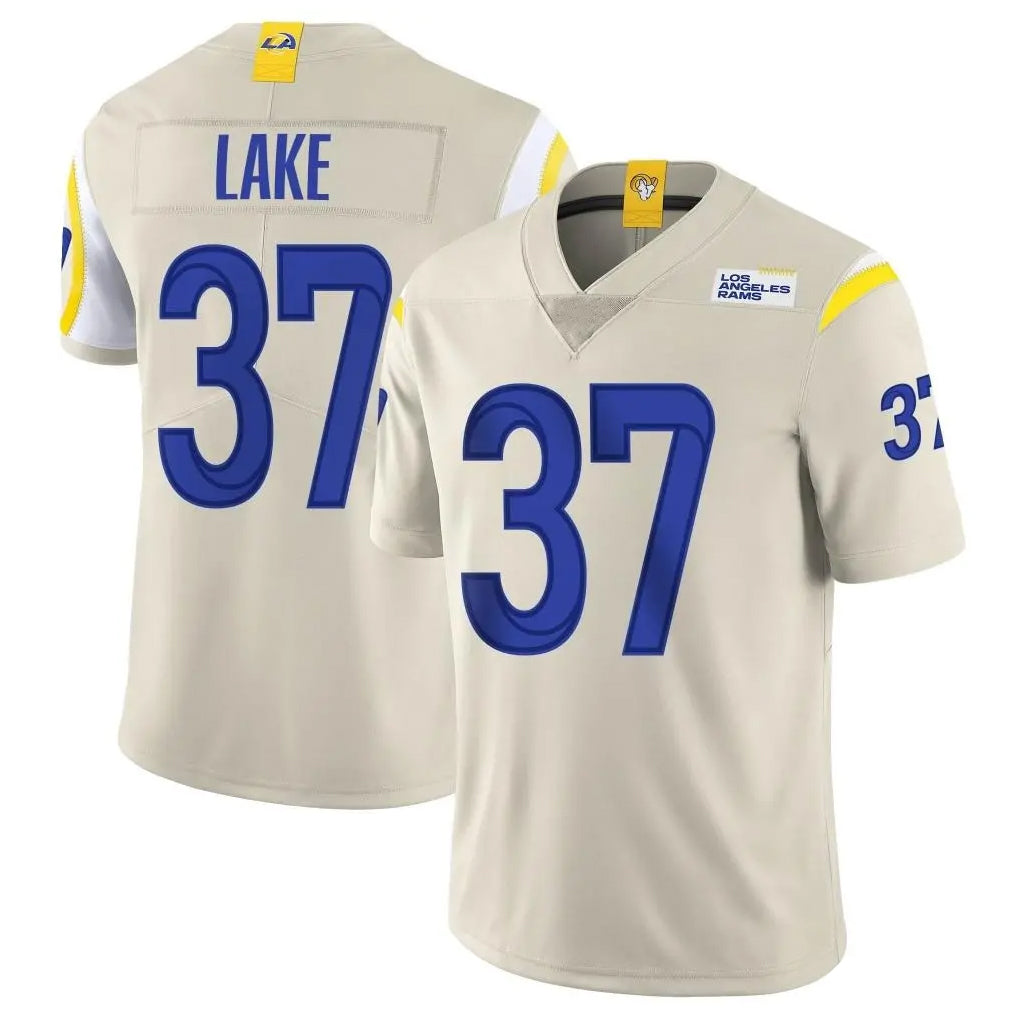 LA.Rams #37 Quentin Lake Player Bone Limited Vapor Home Game PETTCS Stitched Jerseys