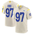 LA.Rams #97 Poona Ford Player Bone Home Game PETTCS Stitched Jerseys