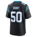 PETTCS C.Panthers #50 Robert Hunt Black Retired Player Jersey