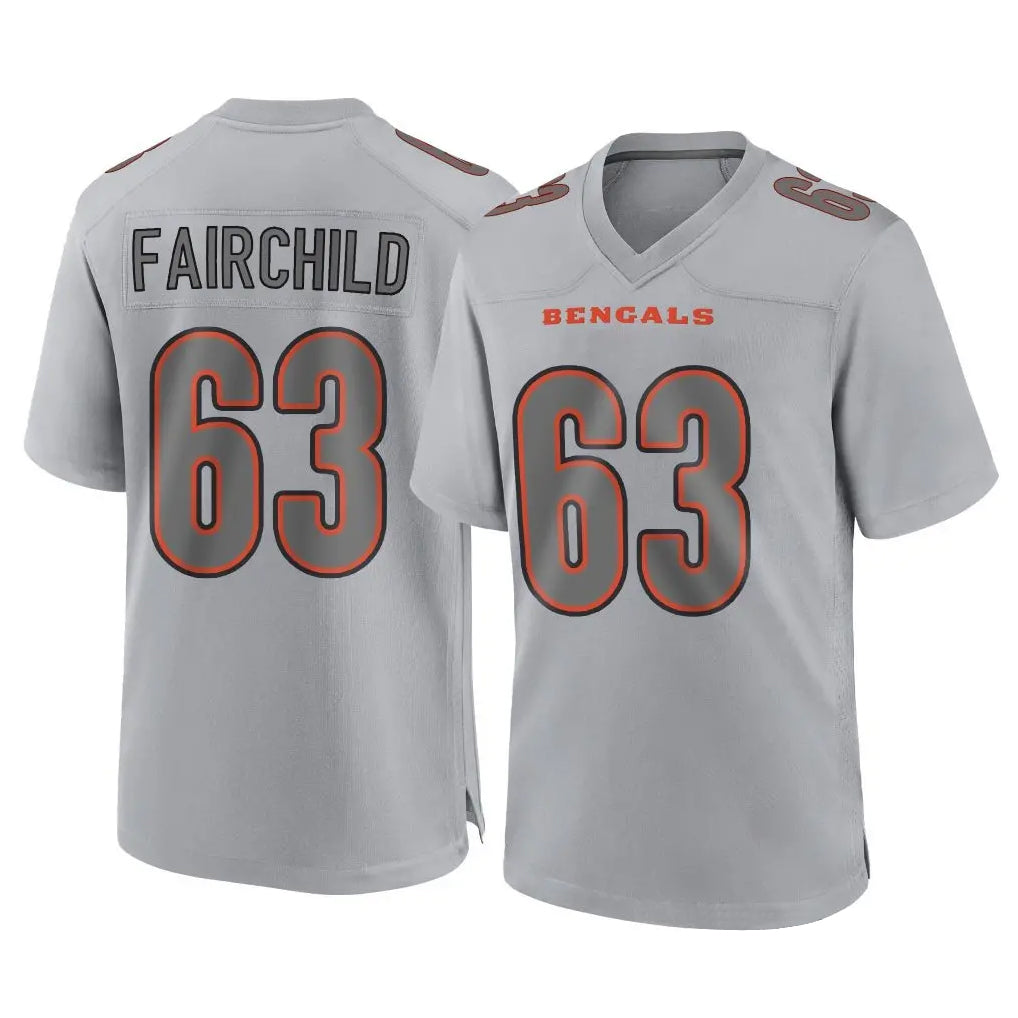 C.Bengals #63 Dylan Fairchild Player Gray Atmosphere Fashion Game PETTCS Stitched Jerseys