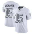 LV.Raiders #15 Fernando Mendoza Player White Limited Color Rush Home Game PETTCS Stitched Jerseys