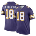 M.Vikings #18 Justin Jefferson Player Purple Limited Classic Home Game PETTCS Stitched Jerseys