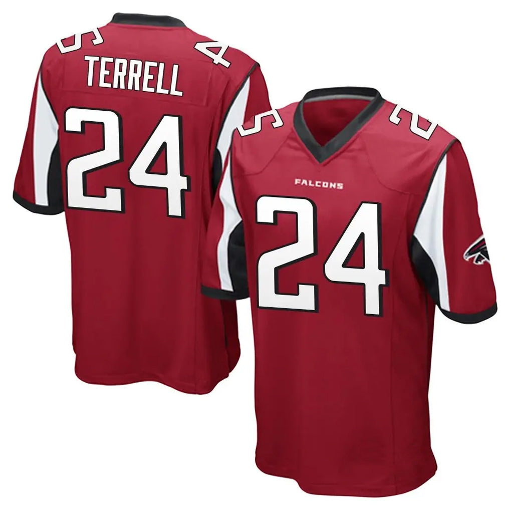 PETTCS A.Falcons #24 A.J. Terrell Jr. Player Red Color Vapor Home Game Stitched Jerseys
