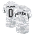PETTCS B.Bills #0 Keon Coleman Player Arctic Camo Salute to Service T-Shirt Hoodies Stitched Jerseys