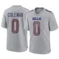 PETTCS B.Bills #0 Keon Coleman Player Gray Game Stitched Jerseys