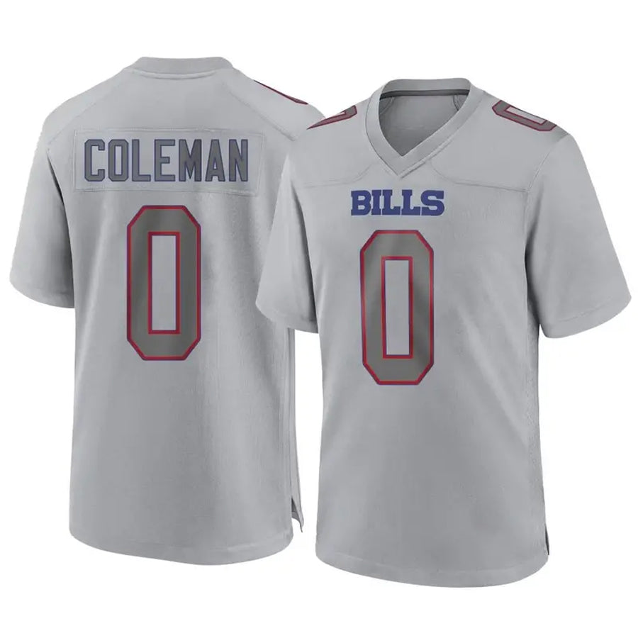 PETTCS B.Bills #0 Keon Coleman Player Gray Game Stitched Jerseys