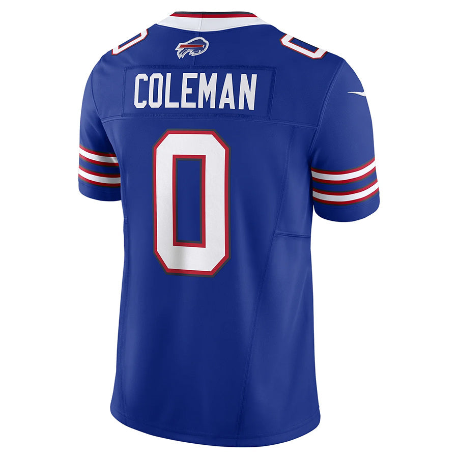PETTCS B.Bills #0 Keon Coleman Player Royal Home Vapor F.U.S.E. Limited Stitched Jerseys