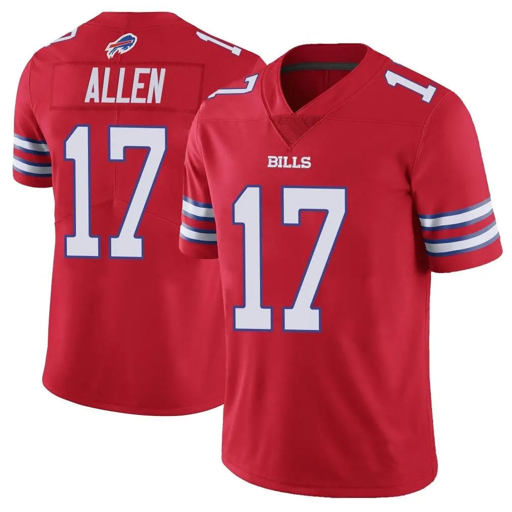 PETTCS B.Bills #17 Josh Allen Player Red Vapor Untouchable Limited Home Game Stitched Jerseys