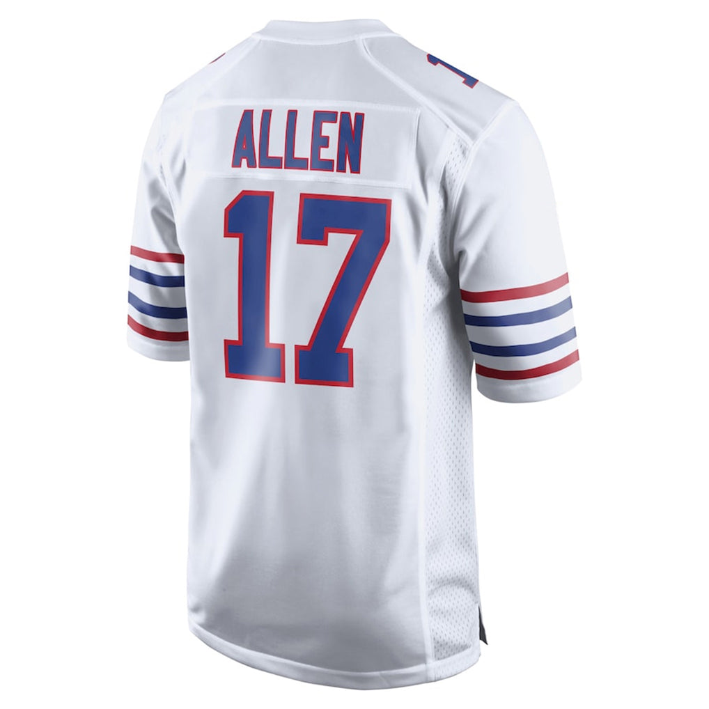 PETTCS B.Bills #17 Josh Allen Player White Limited Game Stitched Jerseys
