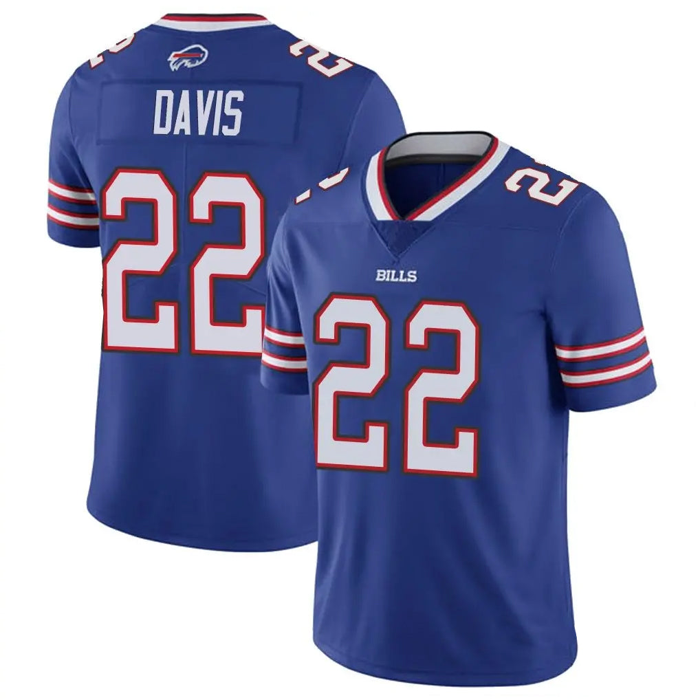 PETTCS B.Bills #22 Ray Davis Player Royal Vapor Limited Stitched Jerseys