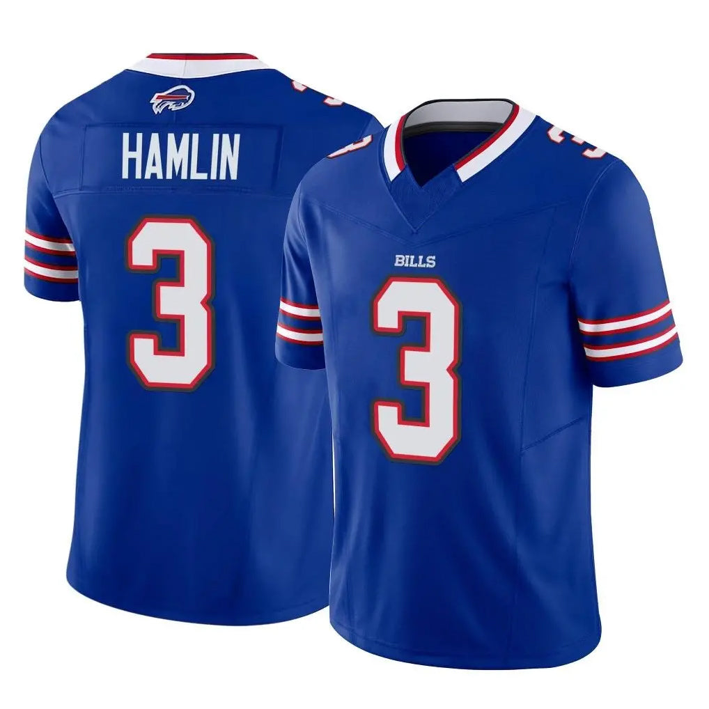 PETTCS B.Bills #3 Damar Hamlin Player Royal Vapor F.U.S.E. Limited Home Game Stitched Jerseys