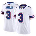 PETTCS B.Bills #3 Damar Hamlin Player White Vapor F.U.S.E. Limited Stitched Jerseys