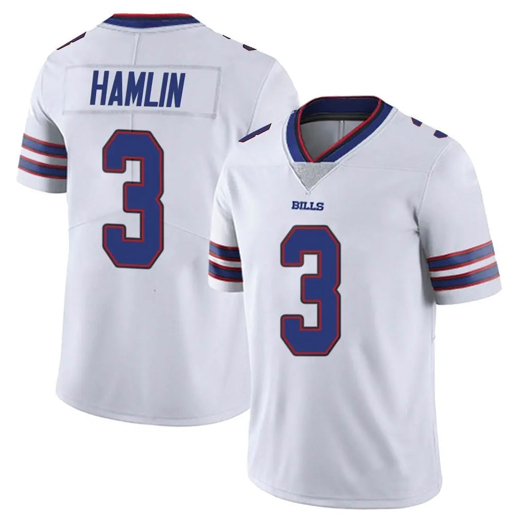PETTCS B.Bills #3 Damar Hamlin Player White Vapor Untouchable Limited Stitched Jerseys