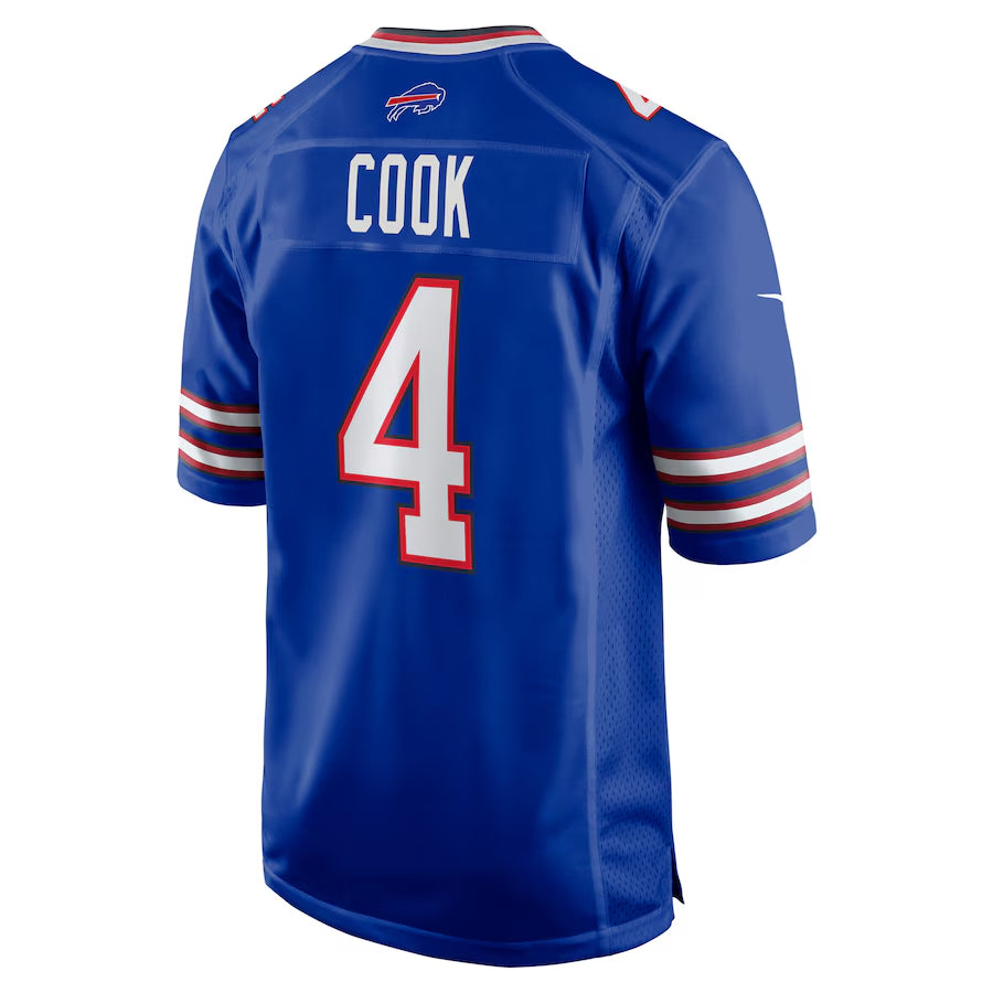 PETTCS B.Bills #4 James Cook Player Royal Home Game Stitched Jerseys