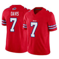 PETTCS B.Bills #7 Ray Davis Player Red Vapor F.U.S.E. Limited Stitched Jerseys