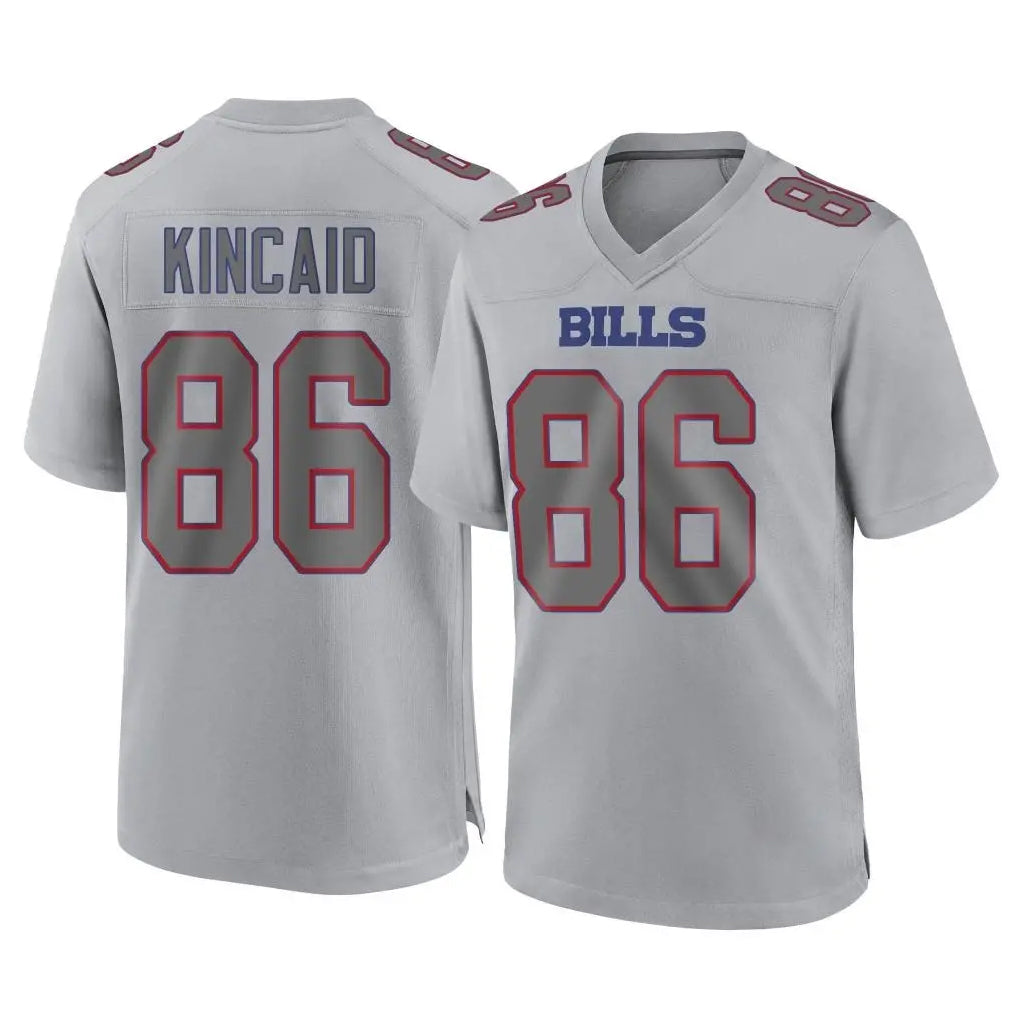 PETTCS B.Bills #86 Dalton Kincaid Player Gray Fashion Home Game Stitched Jerseys