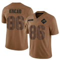 PETTCS B.Bills #86 Dalton Kincaid Player Brown Salute To Service Limited  Stitched Jerseys