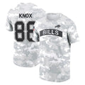 PETTCS B.Bills #88 Dawson Knox Player Arctic Camo Salute to Service T-Shirt Hoodies Stitched Jerseys