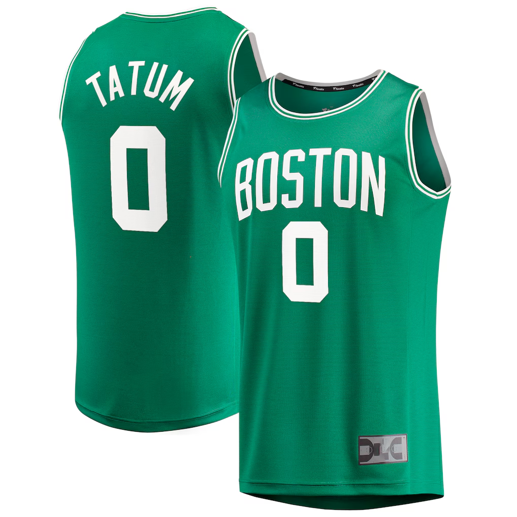 PETTCS B.Celtics #0 Jayson Tatum  Kelly Green Fast Break Replica Jerseys - Icon Edition