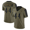 PETTCS B.Ravens #44 Marlon Humphrey Player Olive Salute To Service Limited Game Stitched Jerseys