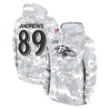 PETTCS B.Ravens #89 Mark Andrews Player Arctic Camo Salute To Service Hoodie Stitched Jerseys