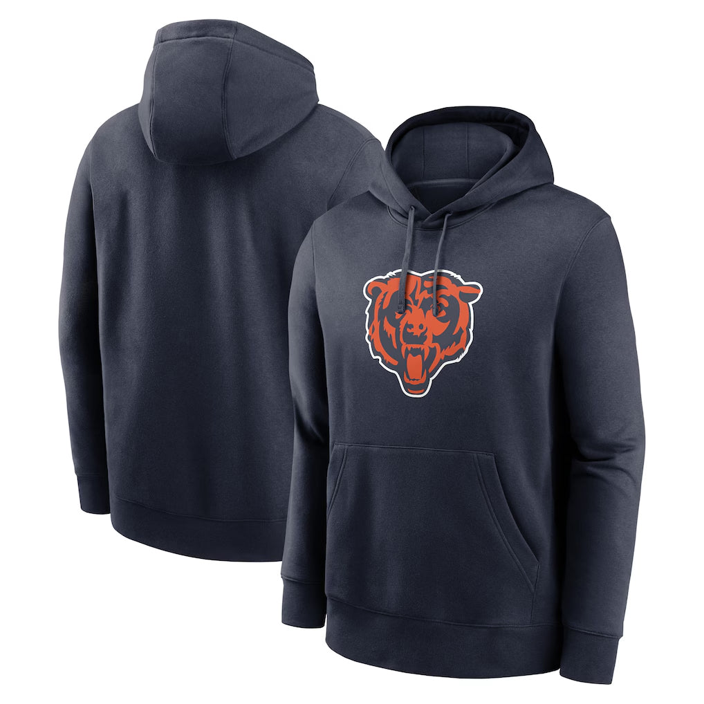 PETTCS C.Bears Navy Salute to Service Pullover Hoodies Limited Blank Player Stitched Jerseys
