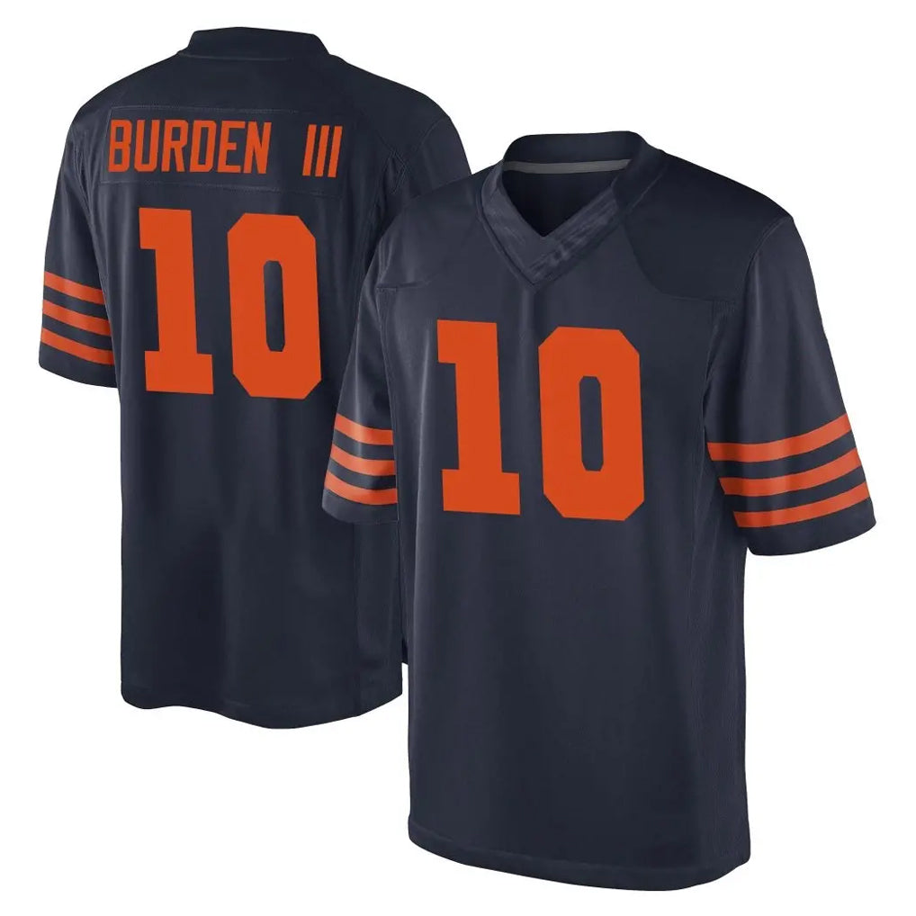 PETTCS C.Bears #10 Luther Burden III Player Navy Blue Alternate Game Stitched Jerseys