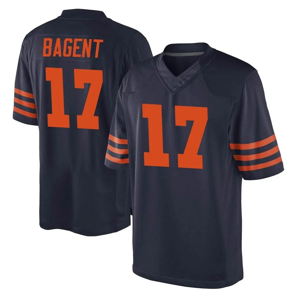 PETTCS C.Bears #17 Tyson Bagent Player Navy Blue Alternate Game Stitched Jerseys