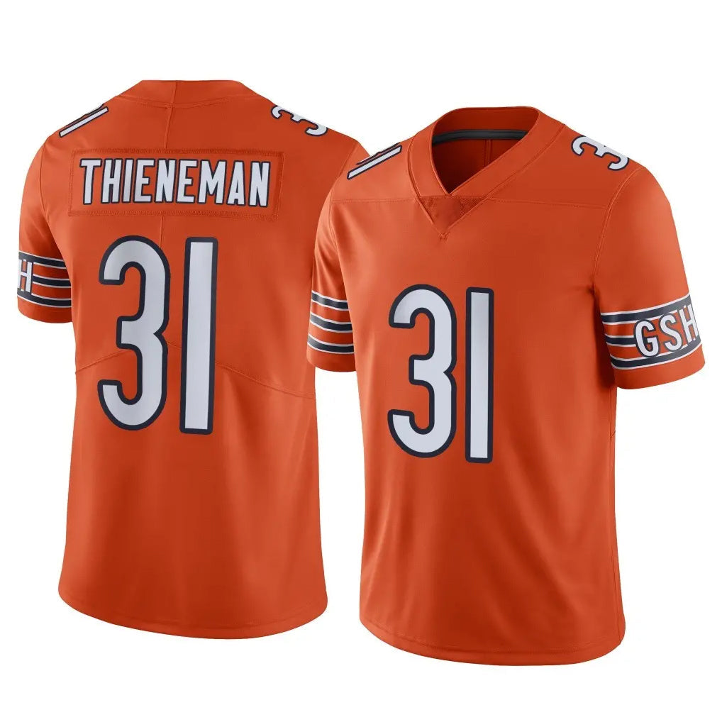 PETTCS C.Bears #31 Dillon Thieneman Player Orange Alternate Vapor Limited Home Game Stitched Jerseys