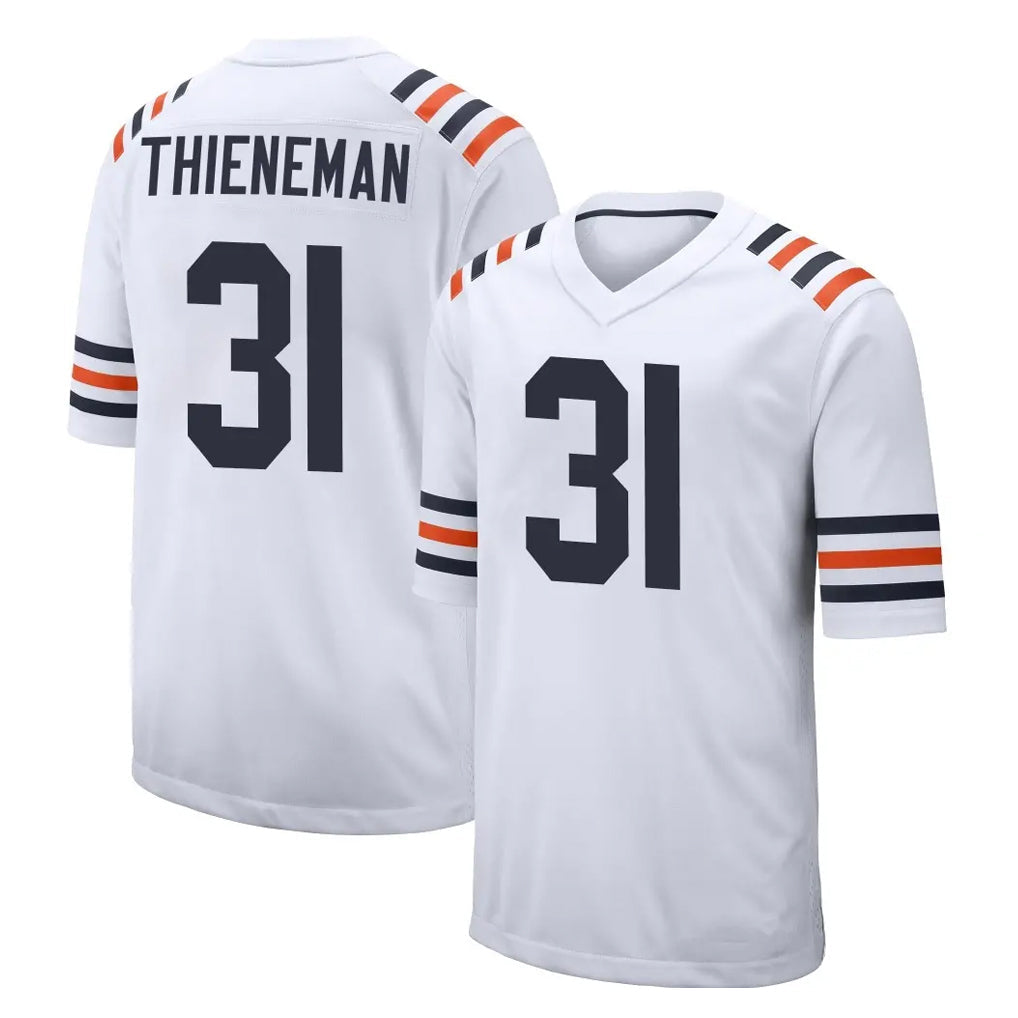 PETTCS C.Bears #31 Dillon Thieneman Player White Classic Home Game Stitched Jerseys