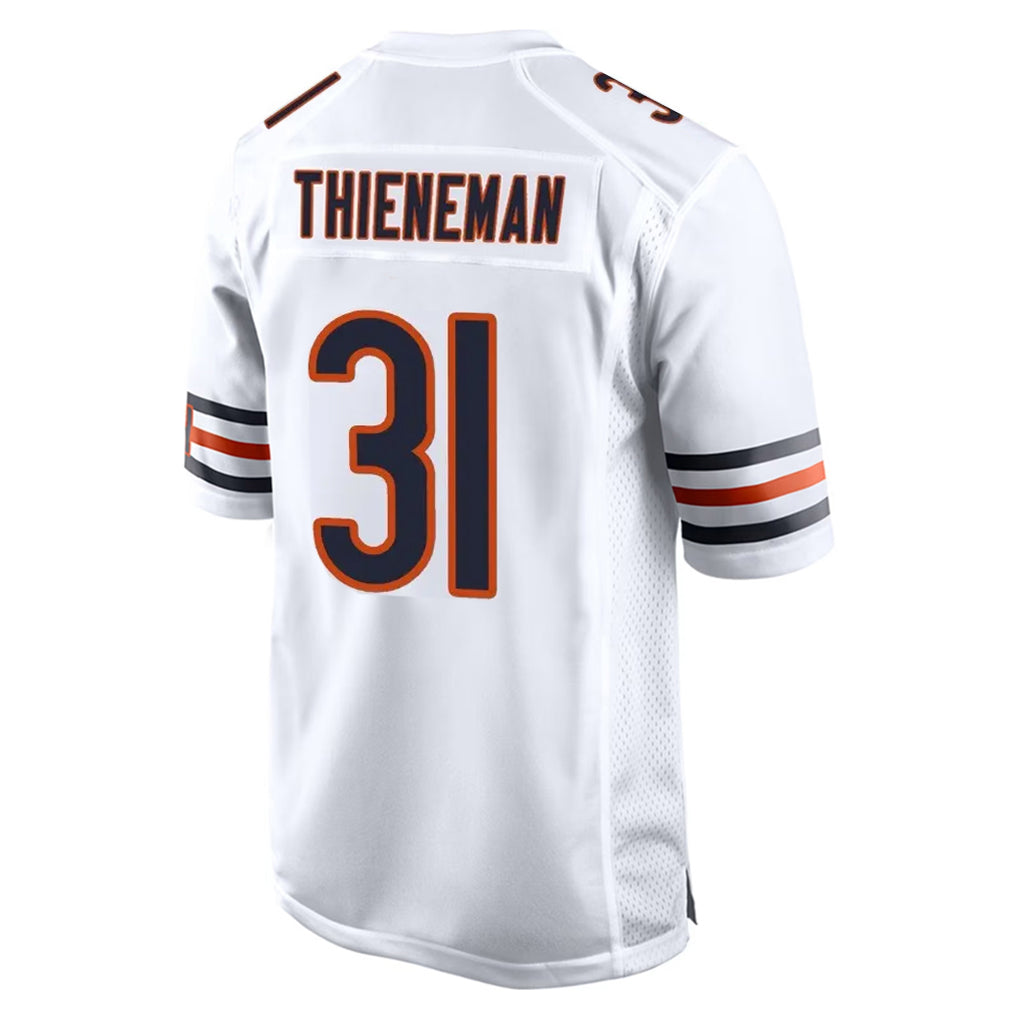 PETTCS C.Bears #31 Dillon Thieneman Player White Home Game Stitched Jerseys